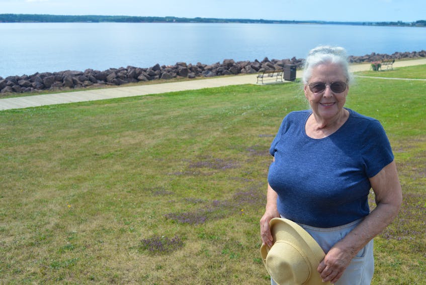 Kirsten Connor, who lives close to Victoria Park in Charlottetown, is dismayed at the notion the city wants to put a removable floating dock system in off the boardwalk between the playground and the tennis courts. Connor prefers an unobstructed view all around the boardwalk.