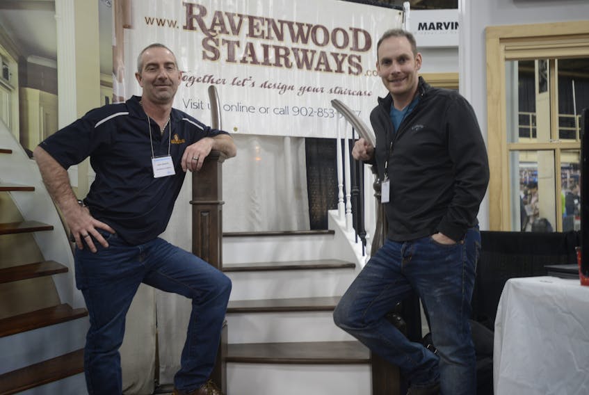 Glen Doucette, left, and Andrew Garth bought Ravenwood Stairways with a third partner about five years ago. Josh Lewis/The Guardian