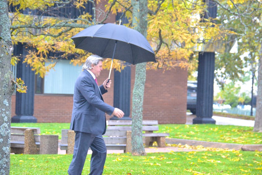 Capital Markets Technologies Inc. (CMT) president Paul Maines leaves the P.E.I. Supreme Court on Tuesday afternoon. CMT is suing the provincial government and 14 other defendants for $50 million in relation to the province’s e-gaming saga.