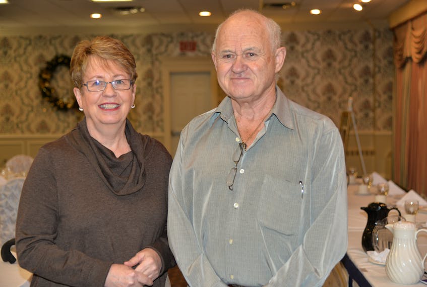Gaylene Smith and Ted Grant of the Mikinduri Children of Hope received a $20,000 donation from the Rotary Club of Charlottetown on Monday to help with the organization’s humanitarian activities in Kenya.