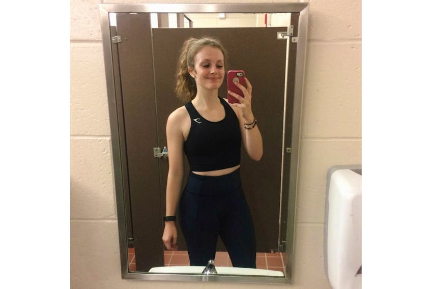 Kylee Graham says in a Facebook post she wore this to the UPEI gym the day she was criticized.