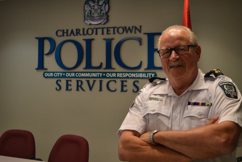 When Charlottetown Police Chief Paul Smith first became a police officer, he wrote speeding tickets in miles per hour before the metric system converted over to kilometres. Smith is celebrating 40 years with Charlottetown Police Services.