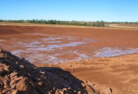 Dale Small submitted this photo of a new irrigation pond being built in Spring Valley. (Submitted photo)