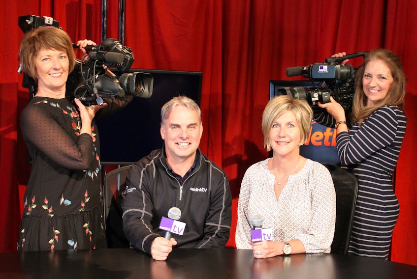 Queen Elizabeth Hospital/Eastlink 2018 Telethon hosts, from left, Barb Dunphy, Matt Beardsley, Tracey Comeau and Marlene MacDonald are behind the scenes preparing for this weekend’s telethon.