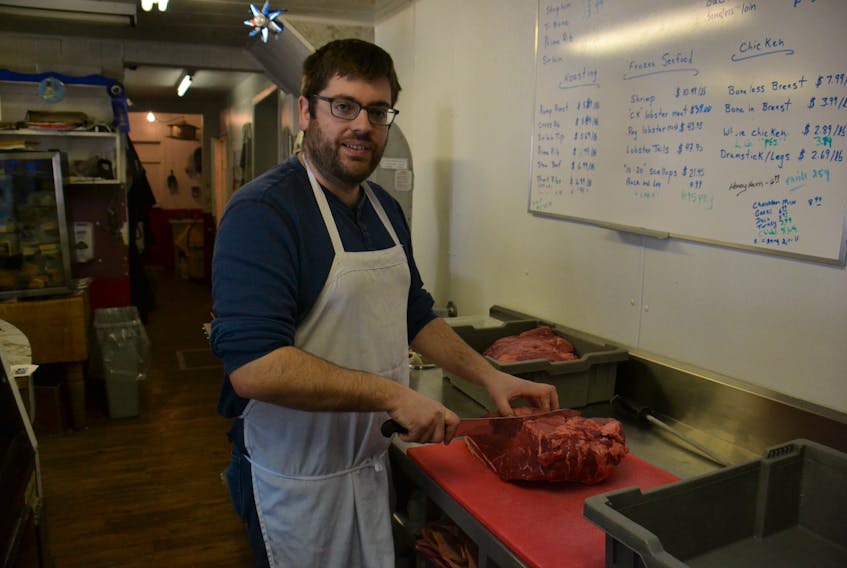 Michael Frizzell, owner of Mike’s Queen Street Meat Market in Charlottetown, says he will grind thousands of pounds of beef each day during P.E.I. Burger Love.