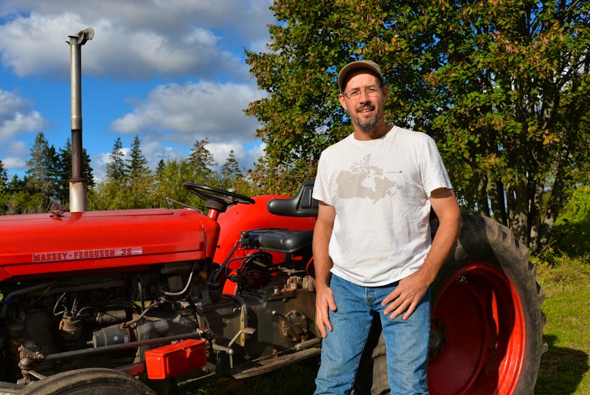 After seven years on the Island, Quintin Prinsloo, an organic farmer near Georgetown, has put up his property for sale and is heading back to Vancouver. (Terrence McEachern/The Guardian)