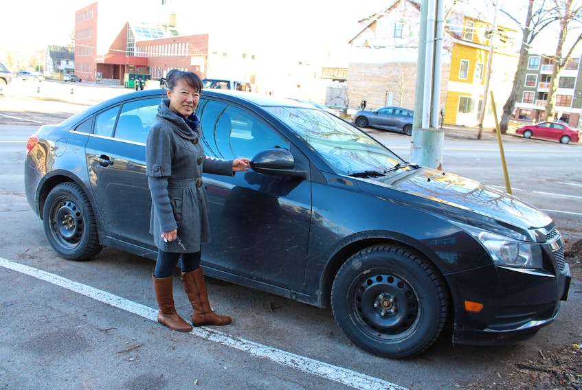 Irene Zhang locked the keys inside her car earlier this month. Through the kindness of strangers, she was able to contact a tow company and keep warm until she got back inside.