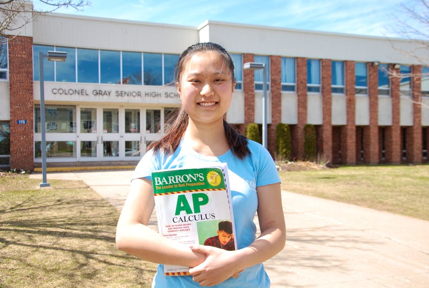 Zixian Wei, 17, of Charlottetown earned honourable mention for her personal performance as a member of Math Team Canada competing recently at the European Girls Mathematical Olympiad in Kiev, Ukraine.