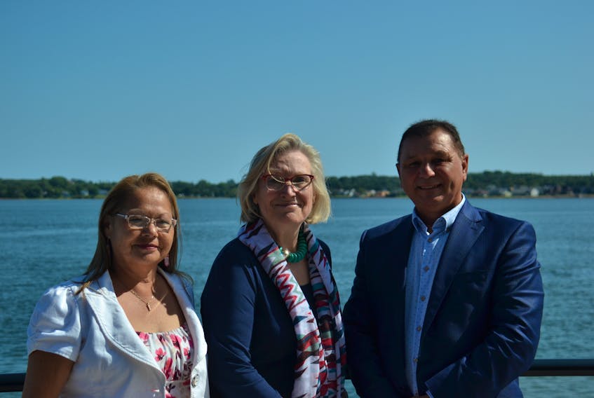Federal Crown-Indigenous Relations Minister Carolyn Bennett, centre, meets with Lennox Island First Nation Chief Matilda Ramjattan and Abegweit First Nation Chief Brian Francis on Wednesday to discuss what Bennett called a “better alternative to the Indian Act”.