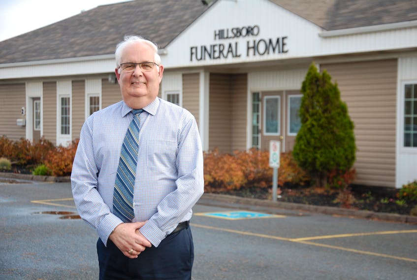 Vince Murnaghan is retiring after 25 years as general manager of the Hillsborough Funeral Home in Stratford. He helped build the co-operative funeral home from humble beginnings to a successful business.