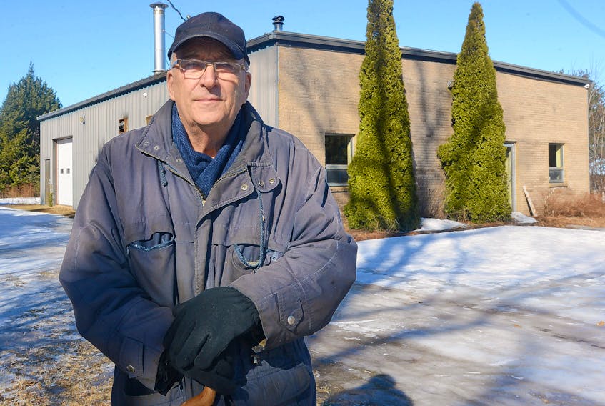 Kim Dormaar stands in front of his Ebenezer plant where he produced his award-winning smoked salmon for about 20 years. Dormaar said he has been trying to get the plant back into production since 2013 but has run into frustrations in getting the operation re-approved by the province and the Canadian Food Inspection Agency. Dormaar previously sold his product at the Charlottetown Farmers’ Market, as well as exported it across the world including to high-end delicatessens in New York and a Tokyo restaurant.