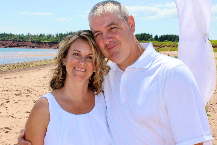Valleyfield resident Melanie Fraser enjoys the beach with her husband, Robert, in a picture taken several years ago. Fraser is fighting terminal cancer and will be starting the first round of a new drug today. However, it is not covered under the province’s drug formulary. She is calling on the province to do more for those with life-threatening illnesses whose last-option drugs are not covered.