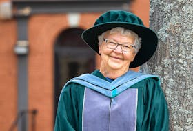Olive Bryanton, 82, will be the oldest student to ever receive a PhD from UPEI when she crosses the stage at today’s convocation.