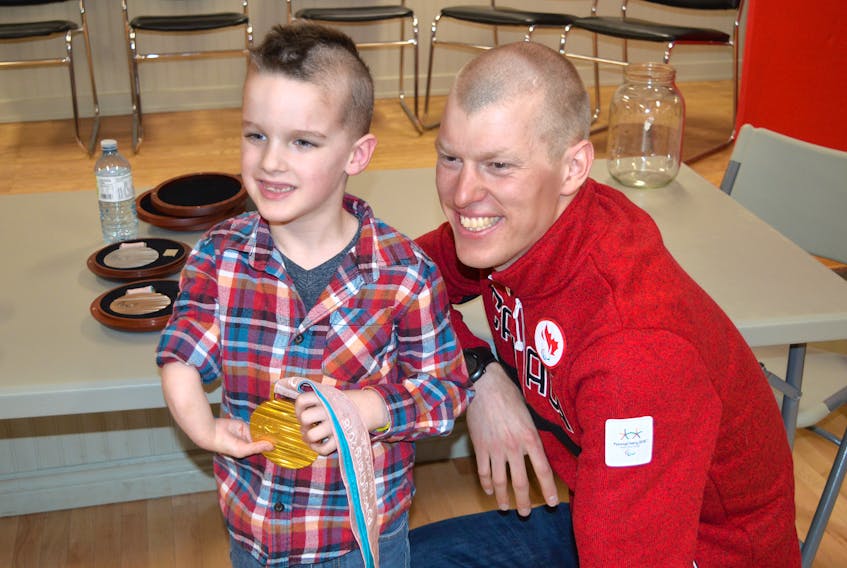 Daemon Atkinson was one of the many youngsters who turned out for a meet-and-greet with Paralympian Mark Arendz at the Kingston Legion in New Haven earlier this year. Daemon got a chance to hold one of Arendz’s medals from the Paralympic Winter Games in Pyeongchang, South Korea.