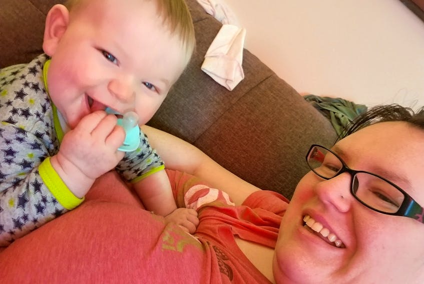 Eight-month-old Archer McEachern and his mother Corinne McQuillan were thankful after a stranger provided medical aid when Archer was unresponsive Thursday.