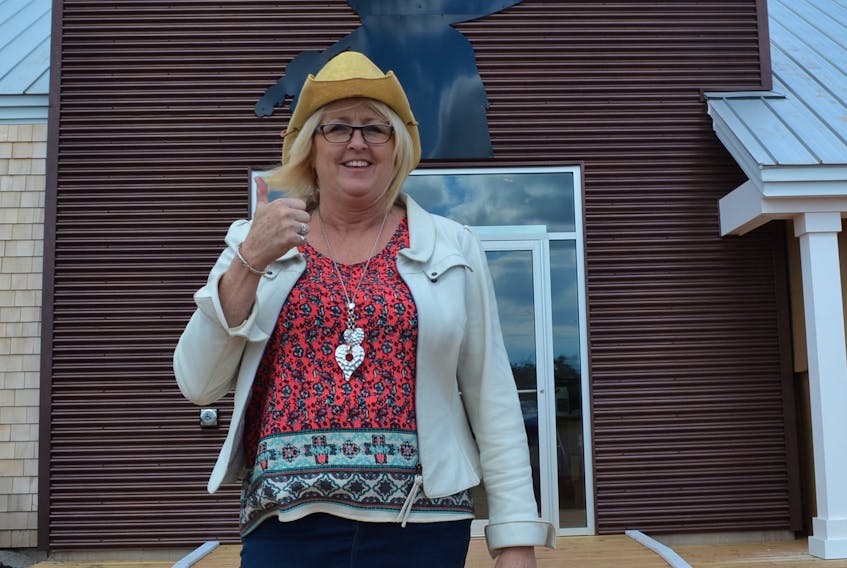 Anne Arsenault, general manager of Tignish Initiatives, is shown at the Stompin’ Tom Centre in Skinners Pond last summer just prior to the venue’s official opening.