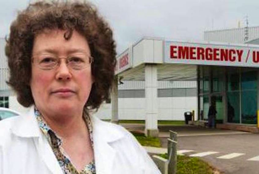 Queen Elizabeth Hospital medical director Dr. Rosemary Henderson is pictured outside the building’s emergency department in this August 2013 Guardian file photo. 

(Ryan Ross / Guardian File Photo)