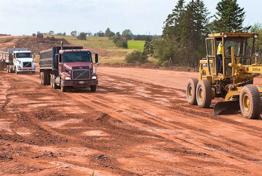 Work began in September 2017 on the Cornwall bypass phase from the roundabout at York Point Rd., north around Cornwall, and coming out on the Trans Canada Highway at New Haven.

(IIS/Brian Simpson)