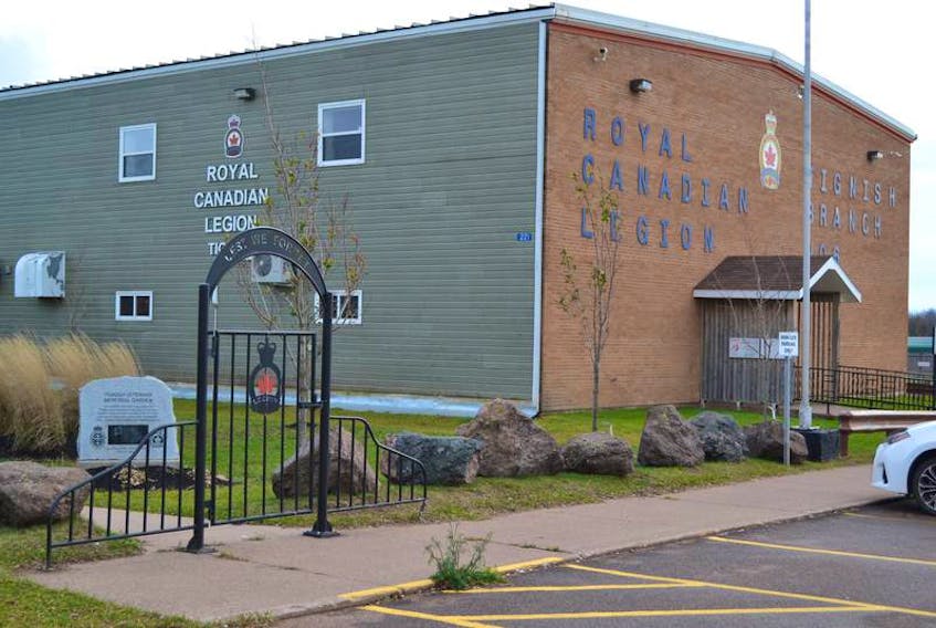 Photo shows exterior of Tignish branch, Royal Canadian Legion
(Journal-Pioneer)