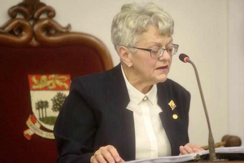 P.E.I. Lt.-Gov. Antoinette Perry reads the speech from the throne in the legislature on Tuesday, Nov. 14, 2017.
(Guardian File Photo/Mitchell MacDonald)