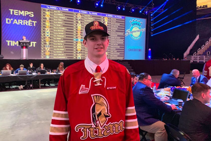 Zach Biggar was drafted by the Acadie-Bathurst Titan Saturday at the Quebec Major Junior Hockey League draft in Quebec City.