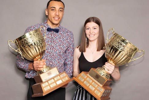 Lexi MacInnis and Jace Colley are the Holland College Hurricanes athletes of the year.