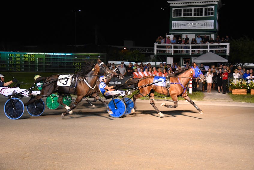 Bet On Brett won The Guardian Gold Cup and Saucer Monday night at Red Shores at the Charlottetown Driving Park.