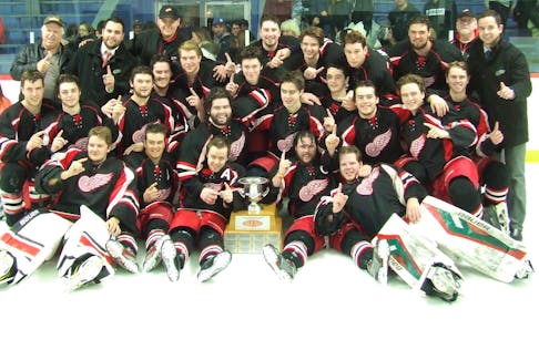 The Arsenault’s Fish Mart Western Red Wings won its second straight Island Junior Hockey League title with a 3-1 victory in Game 6 over the A&S Scrap Metals Metros on Thursday in Charlottetown.