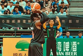 Alex Campbell was the starting point guard for 3D Global Sports during the 40th R. William Jones Cup. The Canadian squad defended its title at the event. (3D Global Sports/Special to The Guardian)
