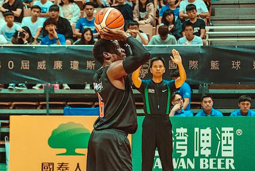 Alex Campbell was the starting point guard for 3D Global Sports during the 40th R. William Jones Cup. The Canadian squad defended its title at the event. (3D Global Sports/Special to The Guardian)