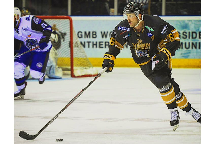 Kevin Henderson played for the Nottingham Panthers in the British Elite Ice Hockey League last season. This year he will be an assistant coach with the Charlottetown Islanders.