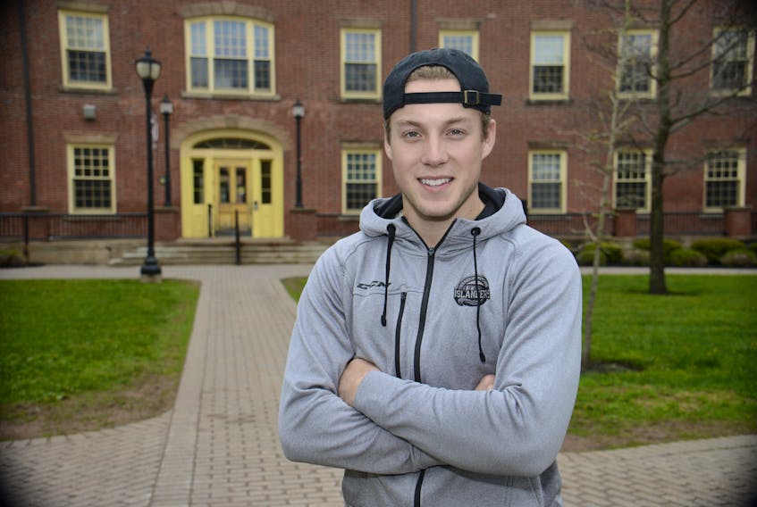 Charlottetown Islanders goalie Matthew Welsh is going into his third year studying business at UPEI.