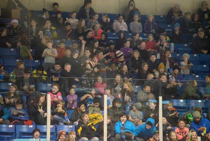 The school day game on Dec. 12 was a popular promotion for the Charlottetown Islanders this season.