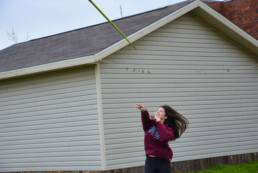 Lauren Lilly of Summerside recently set a new P.E.I. School Athletic Association juvenile girls’ javelin record at the west regional meet at UPEI. The Grade 10 student at Three Oaks Senior High School will now compete in the PEISAA track and field championships at UPEI on Friday, June 1.