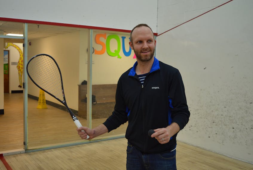 Mike Buchanan, one of P.E.I.’s best squash players, is getting set to take on the world next week. For the first time, the Island is hosting a tournament featuring professionals from around the world.