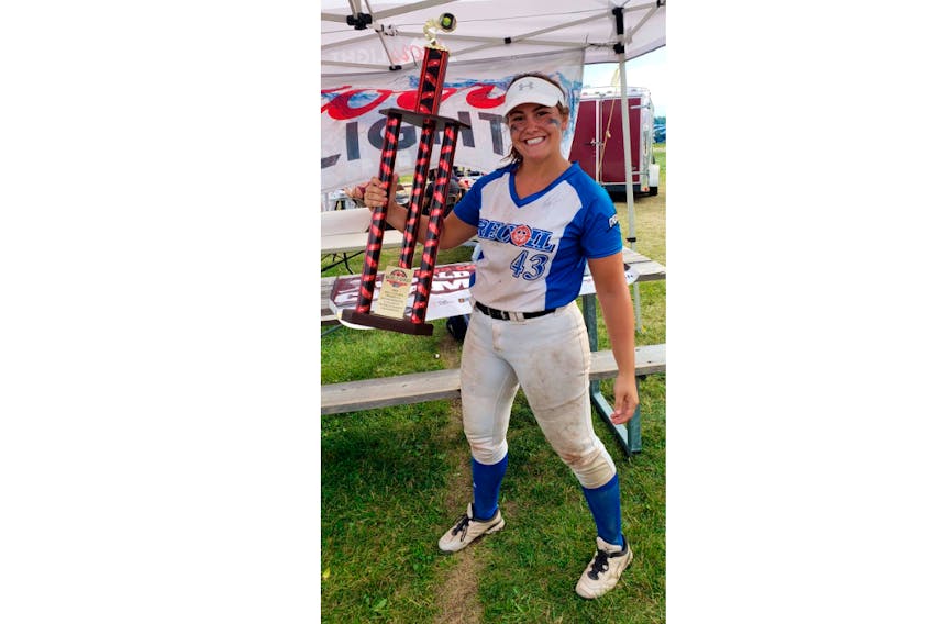Heather Drake won the National Slo-Pitch Athletics Enterprise of Canada (NSA) Canadian World Series with Nova Scotia’s Recoil team last weekend in Hamilton, Ont.