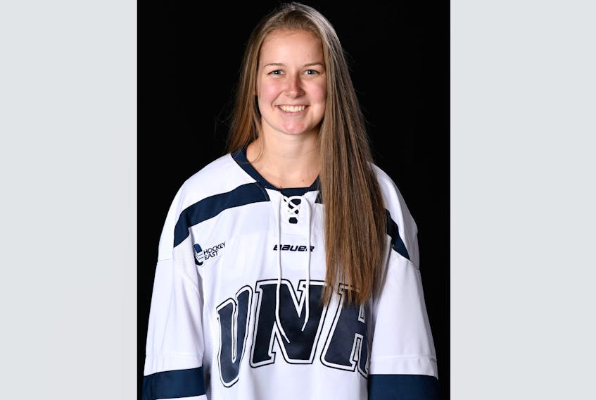 Charlottetown's Ava Boutilier is a goalie with the University of New Hampshire women's hockey team.