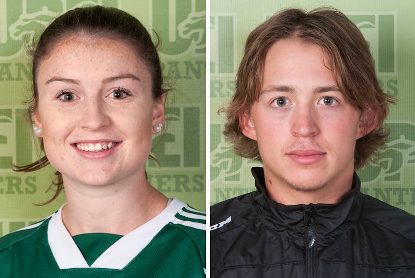 Jenna Mae Ellsworth and Owen Headrick are UPEI Panthers student-athletes.