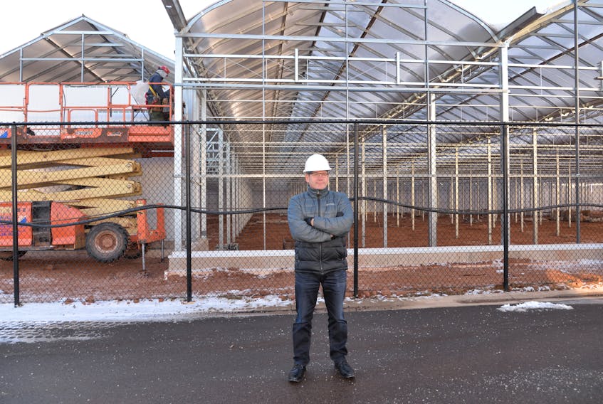 Edwin Jewell, president and CEO of FIGR East (and Canada’s Island Garden) stands in front of one of the newly constructed buildings that is a part of the company’s $35-million expansion project. The company is expected to add close to 200 jobs as a result of the expansion.