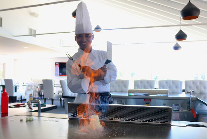 Uttam Thapa is the head chef of Red Maple Hibachi Grill at Ocean View Resort and Golf.