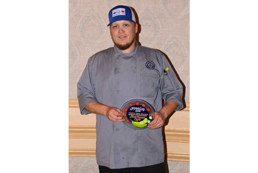Chef Jamie Power of the Blue Mussel Café received the People’s Choice award at the recent Taste Our Island ceremony, held recently at the Roving Feast at the Charlottetown Hotel. Chef Norman Day of the Dunes Café in Brackley Beach was the grand-prize winner.