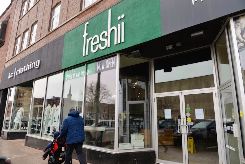 The Charlottetown Freshii on Queen Street closed on Tuesday.