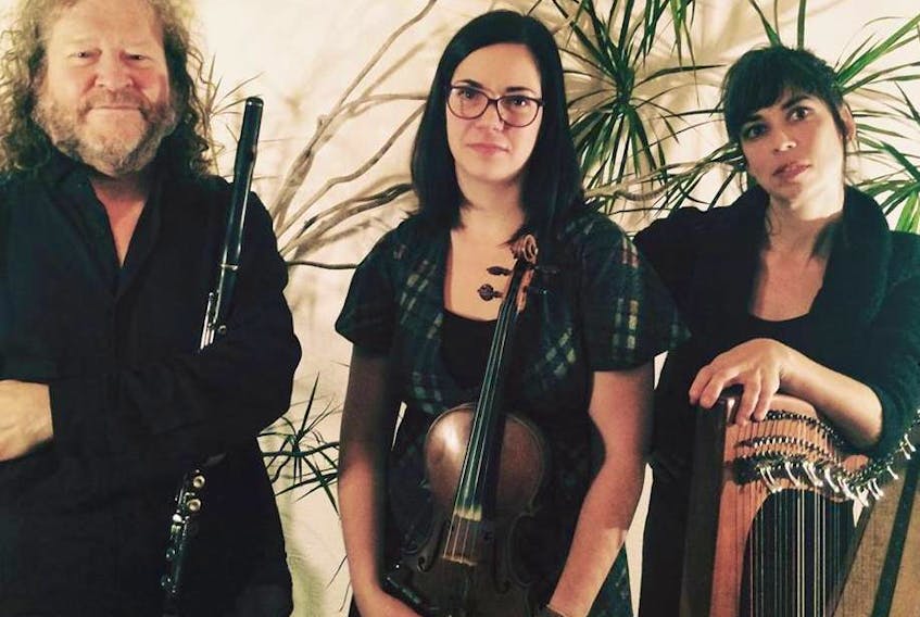 Kate Bevan-Baker with Bùmarang members David Gossage and Sarah Page are the featured performers in the July 19 edition of Ceilidh at the Irish Hall in Charlottetown.