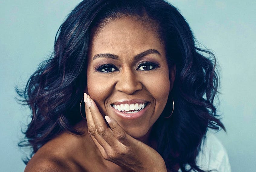 Michelle Obama is shown in a photo from “Becoming”, new book released in 2018 that became a best-seller ina mere 15 days.