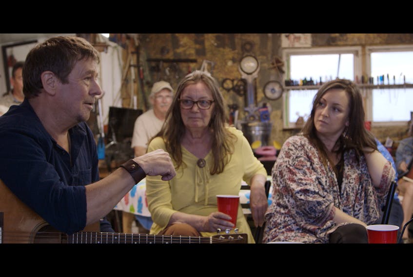 P.E.I. singer-songwriter Lennie Gallant, actor Sharlene MacLean, centre, and P.E.I. singer-songwriter Tara MacLean appear in a scene from “The Song and the Sorrow: Dedicated to the Memory and Music of Gene MacLellan”. Due to popular demand, the film sold out twice at the Charlottetown Film Festival. There is still one more opportunity to see it on Friday, Oct. 19, 7 p.m., at St. Mary’s Church in Indian River.