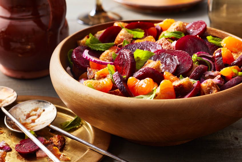 A roasted beet and mandarin panzanella salad is a perfect choice for Eat Together Day, which is being held on June 14.