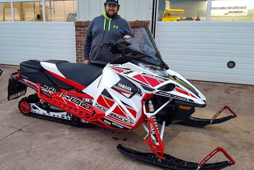 Logan Getson, board member of the P.E.I. Snowmobile Association, is looking forward to a great snowmobiling season and reminds riders to use caution and to be safe out on the trails.