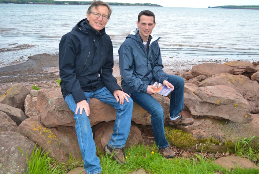 Photographers John Sylvester, left and Stephen DesRoches have written a new book entitled “A Photographer’s Guild to Prince Edward Island”. Published by Acorn Press, copies are available at Island book stores.