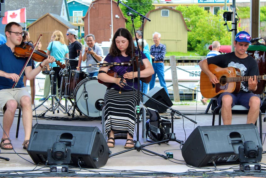 Trevor Profit, left, Sarah Simpson and Sam Ramsay showcase some Celtic music during the DiverseCity event for the 2018 Summer Days Festival held in the community of Montague. This year’s festival will see the return of DiverseCity, as well as plenty of other events and entertainment.