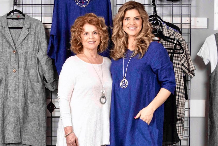 JEMS Boutique owners Maureen and Julia Campbell look forward to their Go2 spring/summer 2019 clothing launch this Saturday. Some of the proceeds from Go2 sales will go towards Blooming House.